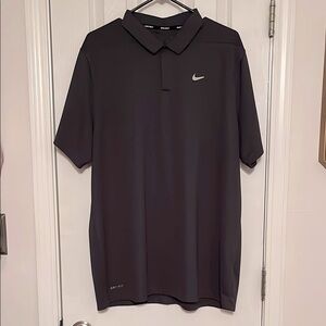 Nike Charcoal Athletic Golf Polo Shirt